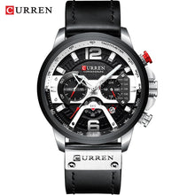 Load image into Gallery viewer, CURREN Casual Sport Watches for Men Blue Top Brand Luxury 8329 Leather Wrist Watch Man Clock Fashion Chronograph Wristwatch