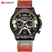 Load image into Gallery viewer, CURREN Casual Sport Watches for Men Blue Top Brand Luxury 8329 Leather Wrist Watch Man Clock Fashion Chronograph Wristwatch