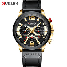 Load image into Gallery viewer, CURREN Casual Sport Watches for Men Blue Top Brand Luxury 8329 Leather Wrist Watch Man Clock Fashion Chronograph Wristwatch