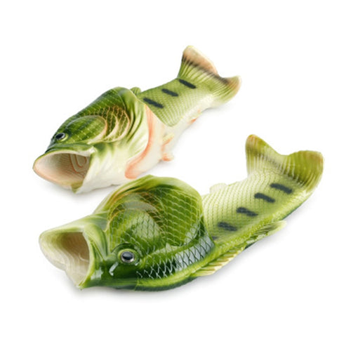 Brand Creative fish-shaped male Slippers flip-flops Summer Outdoor Drag Men And Women Beach Shoes fish Slippers New