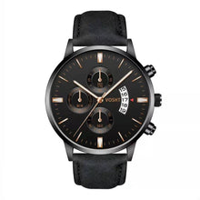 Load image into Gallery viewer, 2019 Relogio Masculino Watches Men Fashion Sport Stainless Steel Case Leather Band Watch Quartz Business Wristwatch Reloj Hombre