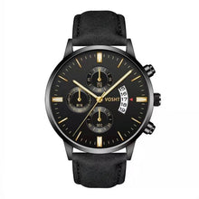 Load image into Gallery viewer, 2019 Relogio Masculino Watches Men Fashion Sport Stainless Steel Case Leather Band Watch Quartz Business Wristwatch Reloj Hombre