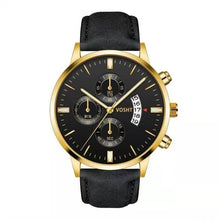 Load image into Gallery viewer, 2019 Relogio Masculino Watches Men Fashion Sport Stainless Steel Case Leather Band Watch Quartz Business Wristwatch Reloj Hombre