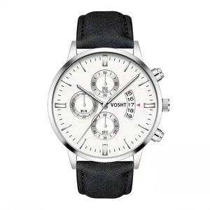 2019 Relogio Masculino Watches Men Fashion Sport Stainless Steel Case Leather Band Watch Quartz Business Wristwatch Reloj Hombre