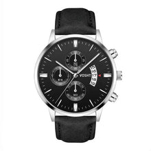 Load image into Gallery viewer, 2019 Relogio Masculino Watches Men Fashion Sport Stainless Steel Case Leather Band Watch Quartz Business Wristwatch Reloj Hombre