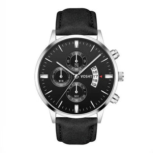 2019 Relogio Masculino Watches Men Fashion Sport Stainless Steel Case Leather Band Watch Quartz Business Wristwatch Reloj Hombre
