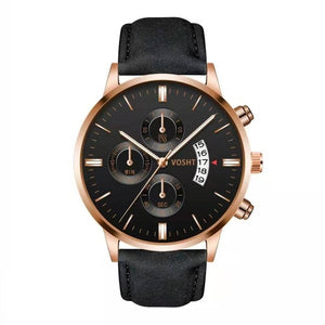 2019 Relogio Masculino Watches Men Fashion Sport Stainless Steel Case Leather Band Watch Quartz Business Wristwatch Reloj Hombre
