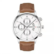 Load image into Gallery viewer, 2019 Relogio Masculino Watches Men Fashion Sport Stainless Steel Case Leather Band Watch Quartz Business Wristwatch Reloj Hombre