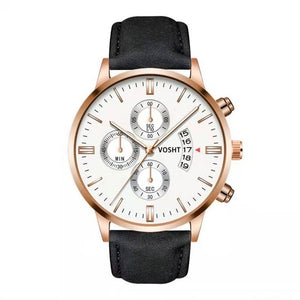 2019 Relogio Masculino Watches Men Fashion Sport Stainless Steel Case Leather Band Watch Quartz Business Wristwatch Reloj Hombre