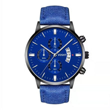 Load image into Gallery viewer, 2019 Relogio Masculino Watches Men Fashion Sport Stainless Steel Case Leather Band Watch Quartz Business Wristwatch Reloj Hombre