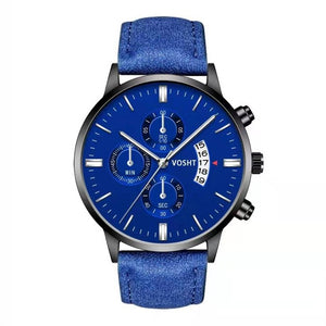2019 Relogio Masculino Watches Men Fashion Sport Stainless Steel Case Leather Band Watch Quartz Business Wristwatch Reloj Hombre