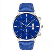 Load image into Gallery viewer, 2019 Relogio Masculino Watches Men Fashion Sport Stainless Steel Case Leather Band Watch Quartz Business Wristwatch Reloj Hombre