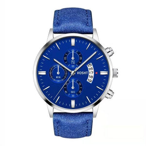 2019 Relogio Masculino Watches Men Fashion Sport Stainless Steel Case Leather Band Watch Quartz Business Wristwatch Reloj Hombre