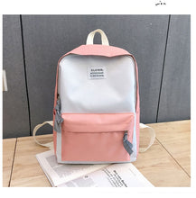 Load image into Gallery viewer, High Quality Campus Women Backpack School Bag for Teenagers College Canvas Female Travel Bagpack  pink vs
