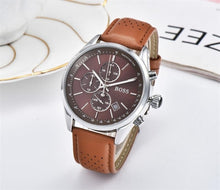 Load image into Gallery viewer, 2019 High Quality BOSS Brand quartz wrist Watch for Men Multifunction style stainless steel Calendar Date Watches Small dials