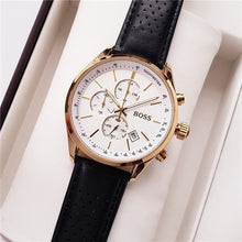 Load image into Gallery viewer, 2019 High Quality BOSS Brand quartz wrist Watch for Men Multifunction style stainless steel Calendar Date Watches Small dials