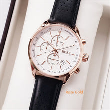 Load image into Gallery viewer, 2019 High Quality BOSS Brand quartz wrist Watch for Men Multifunction style stainless steel Calendar Date Watches Small dials