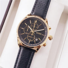 Load image into Gallery viewer, 2019 High Quality BOSS Brand quartz wrist Watch for Men Multifunction style stainless steel Calendar Date Watches Small dials