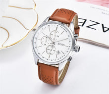 Load image into Gallery viewer, 2019 High Quality BOSS Brand quartz wrist Watch for Men Multifunction style stainless steel Calendar Date Watches Small dials