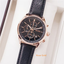 Load image into Gallery viewer, 2019 High Quality BOSS Brand quartz wrist Watch for Men Multifunction style stainless steel Calendar Date Watches Small dials
