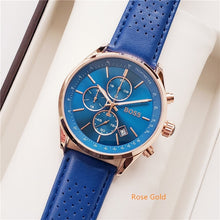 Load image into Gallery viewer, 2019 High Quality BOSS Brand quartz wrist Watch for Men Multifunction style stainless steel Calendar Date Watches Small dials