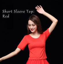 Load image into Gallery viewer, Indian Sari Belly Dance Dress Set Long &amp; Short Sleeve Tibet Social Dancing Kathak BharataNatyam Plus Size 6XL Free Shipping