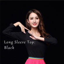 Load image into Gallery viewer, Indian Sari Belly Dance Dress Set Long &amp; Short Sleeve Tibet Social Dancing Kathak BharataNatyam Plus Size 6XL Free Shipping
