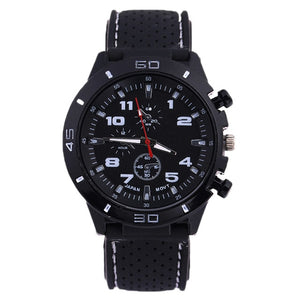 2019 Luxury Brand rubber Quartz Watch Women Men Ladies Fashion Wrist Watch Wristwatches three-eyes relogio feminino masculino