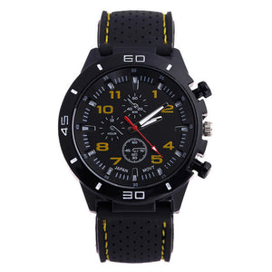 2019 Luxury Brand rubber Quartz Watch Women Men Ladies Fashion Wrist Watch Wristwatches three-eyes relogio feminino masculino