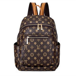 2018 New style backpack women's versatile Stylish large-volume printed sling bag crossbody bag casual travel bag STUDENT'S bag w