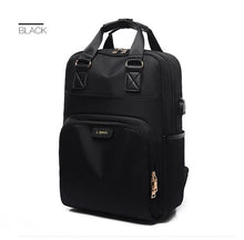 Load image into Gallery viewer, Shoulders USB Charge Pink Backpack Women Computer Backpack 13.3-15.6 Inches Woman Waterproof Bagpack School Bag For Teenage Girl