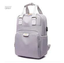 Load image into Gallery viewer, Shoulders USB Charge Pink Backpack Women Computer Backpack 13.3-15.6 Inches Woman Waterproof Bagpack School Bag For Teenage Girl