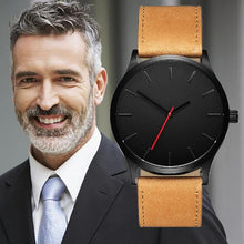 Load image into Gallery viewer, Men&#39;s Watch Fashion Business Quartz Large Dial Watch For Men&#39;s Matte Belt Wrist Watch drop shipping           2018JUL10