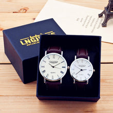 Load image into Gallery viewer, Presents for Men Watches Simple Elegant 12 Roman Numerals Black Waterproof Couple Watch Gifts for Men Clock Pareja Pair Watches