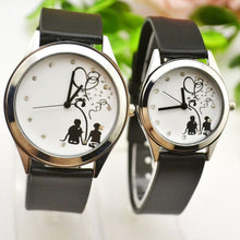 Load image into Gallery viewer, Harajuku watch girl student Korean version simple fashion trend retro boy personality black and white couple quartz watch