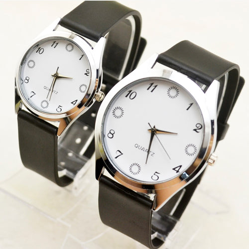 Belt fashion trend men and women general watch Korea retro tfboys Student Korean version of men's couple watch women