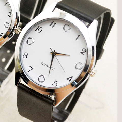 Belt fashion trend men and women general watch Korea retro tfboys Student Korean version of men's couple watch women
